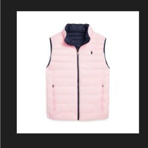 Polo by Ralph Lauren Pink and Navy Kids Vest